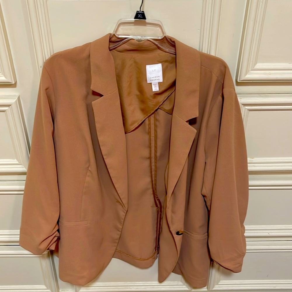 LC Lauren Conrad Blazer, Khaki, 2X